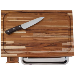 Kit Tábua com Faca e Bandeja